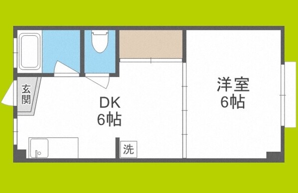 グリーンマンションの物件間取画像